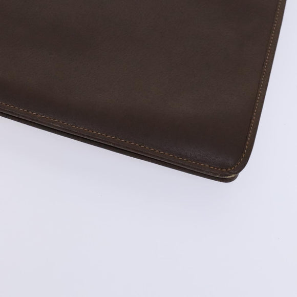 GUCCI Business Bag Leather 2way Brown Auth ep8518