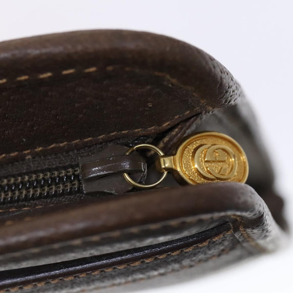 GUCCI Business Bag Leather 2way Brown Auth ep8518