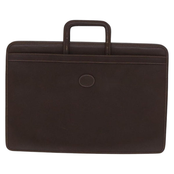 GUCCI Business Bag Leather 2way Brown Auth ep8518