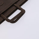 GUCCI Business Bag Leather 2way Brown Auth ep8518-7