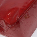 LOUIS VUITTON Monogram Vernis Reade MM Hand Bag Red Rouge M91086 LV Auth ep8521-16