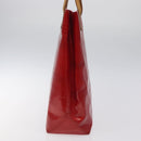 LOUIS VUITTON Monogram Vernis Reade MM Hand Bag Red Rouge M91086 LV Auth ep8521-4