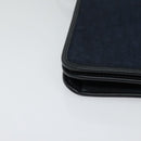 Christian Dior Trotter Canvas Shoulder Bag Navy Gold Auth ep8528-9