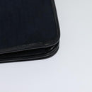 Christian Dior Trotter Canvas Shoulder Bag Navy Gold Auth ep8528-16