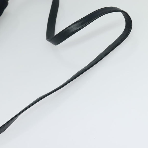 Christian Dior Trotter Canvas Shoulder Bag Navy Gold Auth ep8528