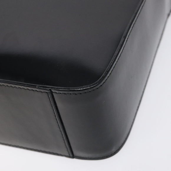 GUCCI Shoulder Bag Patent leather Black Silver 001 3032 Auth ep8533