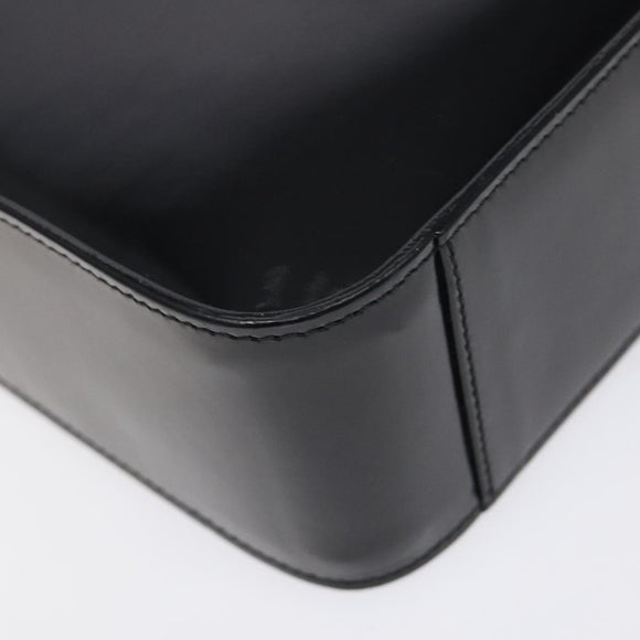 GUCCI Shoulder Bag Patent leather Black Silver 001 3032 Auth ep8533