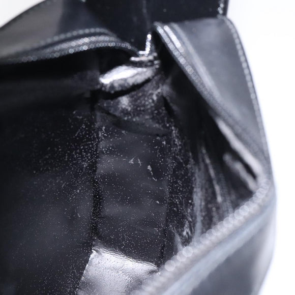 GUCCI Shoulder Bag Patent leather Black Silver 001 3032 Auth ep8533