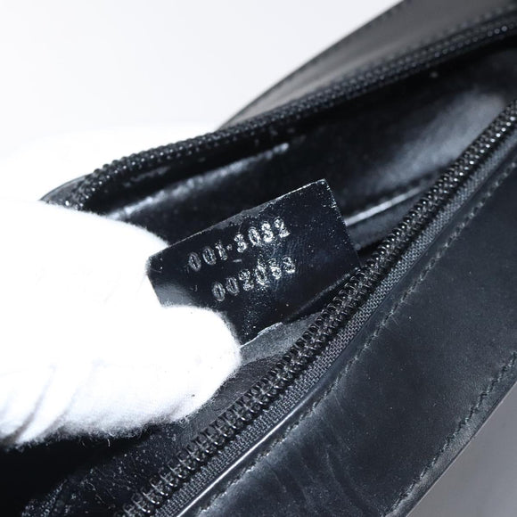 GUCCI Shoulder Bag Patent leather Black Silver 001 3032 Auth ep8533