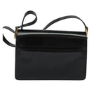 GUCCI Shoulder Bag Leather Black Gold 004 1781 0625 Auth ep8534-2