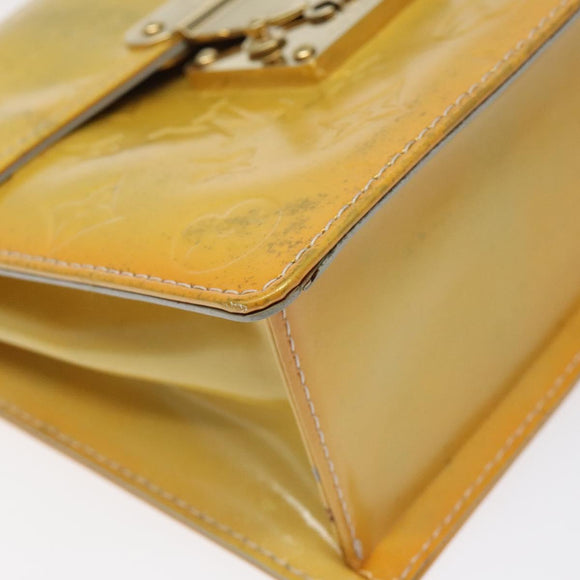 LOUIS VUITTON Monogram Vernis Spring Street Hand Bag Gris M91029 LV Auth ep8537