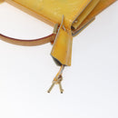 LOUIS VUITTON Monogram Vernis Spring Street Hand Bag Gris M91029 LV Auth ep8537-9