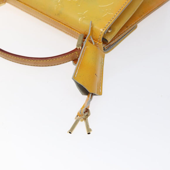 LOUIS VUITTON Monogram Vernis Spring Street Hand Bag Gris M91029 LV Auth ep8537