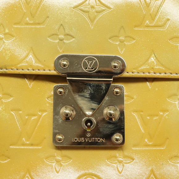 LOUIS VUITTON Monogram Vernis Spring Street Hand Bag Gris M91029 LV Auth ep8537