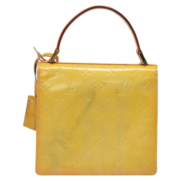 LOUIS VUITTON Monogram Vernis Spring Street Hand Bag Gris M91029 LV Auth ep8537