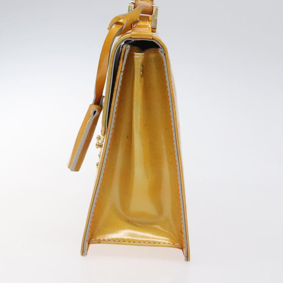 LOUIS VUITTON Monogram Vernis Spring Street Hand Bag Gris M91029 LV Auth ep8537