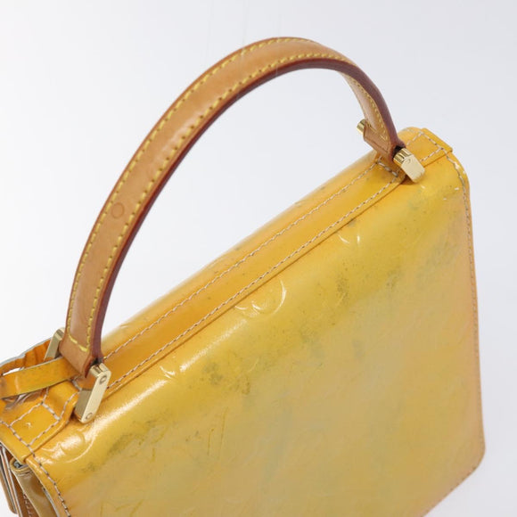 LOUIS VUITTON Monogram Vernis Spring Street Hand Bag Gris M91029 LV Auth ep8537