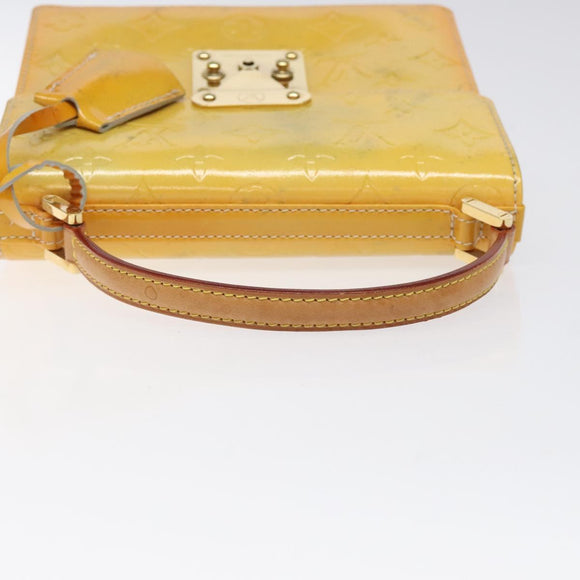 LOUIS VUITTON Monogram Vernis Spring Street Hand Bag Gris M91029 LV Auth ep8537