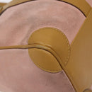 GUCCI Hand Bag Suede Pink Gold 000 0851 Auth ep8548-16