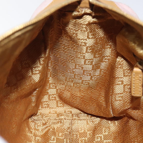 GUCCI Hand Bag Suede Pink Gold 000 0851 Auth ep8548