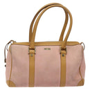 GUCCI Hand Bag Suede Pink Gold 000 0851 Auth ep8548-13