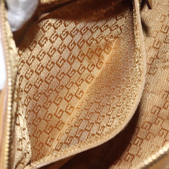 GUCCI Hand Bag Suede Pink Gold 000 0851 Auth ep8548