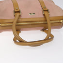 GUCCI Hand Bag Suede Pink Gold 000 0851 Auth ep8548-7