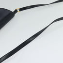 GUCCI Shoulder Bag Leather Navy Gold Auth ep8557-7