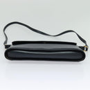 GUCCI Shoulder Bag Leather Navy Gold Auth ep8557-5