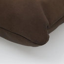 PRADA Tote Bag Canvas Brown Gold Auth ep8562-14