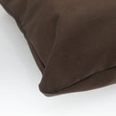 PRADA Tote Bag Canvas Brown Gold Auth ep8562-17