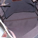 PRADA Tote Bag Canvas Brown Gold Auth ep8562-9