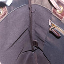 PRADA Tote Bag Canvas Brown Gold Auth ep8562-20