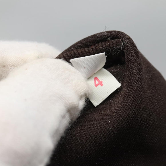 PRADA Tote Bag Canvas Brown Gold Auth ep8562