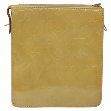 LOUIS VUITTON Monogram Vernis Motto Accessory Pouch Beige M91136 LV Auth ep8565 - 0