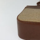 GUCCI Shoulder Bag PVC Brown Gold Auth ep8569-9