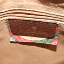 GUCCI Shoulder Bag PVC Brown Gold Auth ep8569-18