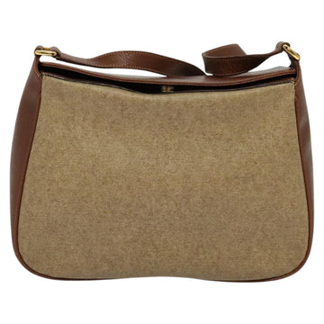 GUCCI Shoulder Bag PVC Brown Gold Auth ep8569 - 0