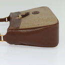 GUCCI Shoulder Bag PVC Brown Gold Auth ep8569-3