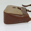 GUCCI Shoulder Bag PVC Brown Gold Auth ep8569-4