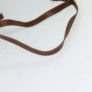GUCCI Shoulder Bag PVC Brown Gold Auth ep8569-7