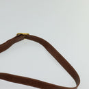 GUCCI Shoulder Bag PVC Brown Gold Auth ep8569-8