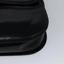 GUCCI Shoulder Bag Leather Black Gold Auth ep8582-15