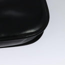 GUCCI Shoulder Bag Leather Black Gold Auth ep8582-17