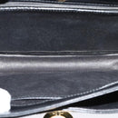 GUCCI Shoulder Bag Leather Black Gold Auth ep8582-11