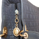 Christian Dior Canage Hand Bag Nylon Brown Gold Auth ep8590-11