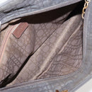 Christian Dior Canage Hand Bag Nylon Brown Gold Auth ep8590-12