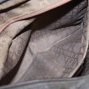 Christian Dior Canage Hand Bag Nylon Brown Gold Auth ep8590-21