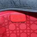 Christian Dior Canage Hand Bag Nylon Black Gold Auth ep8591-18