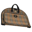 Burberrys Nova Check Garment Cover Canvas Beige Gold Auth ep8592-1